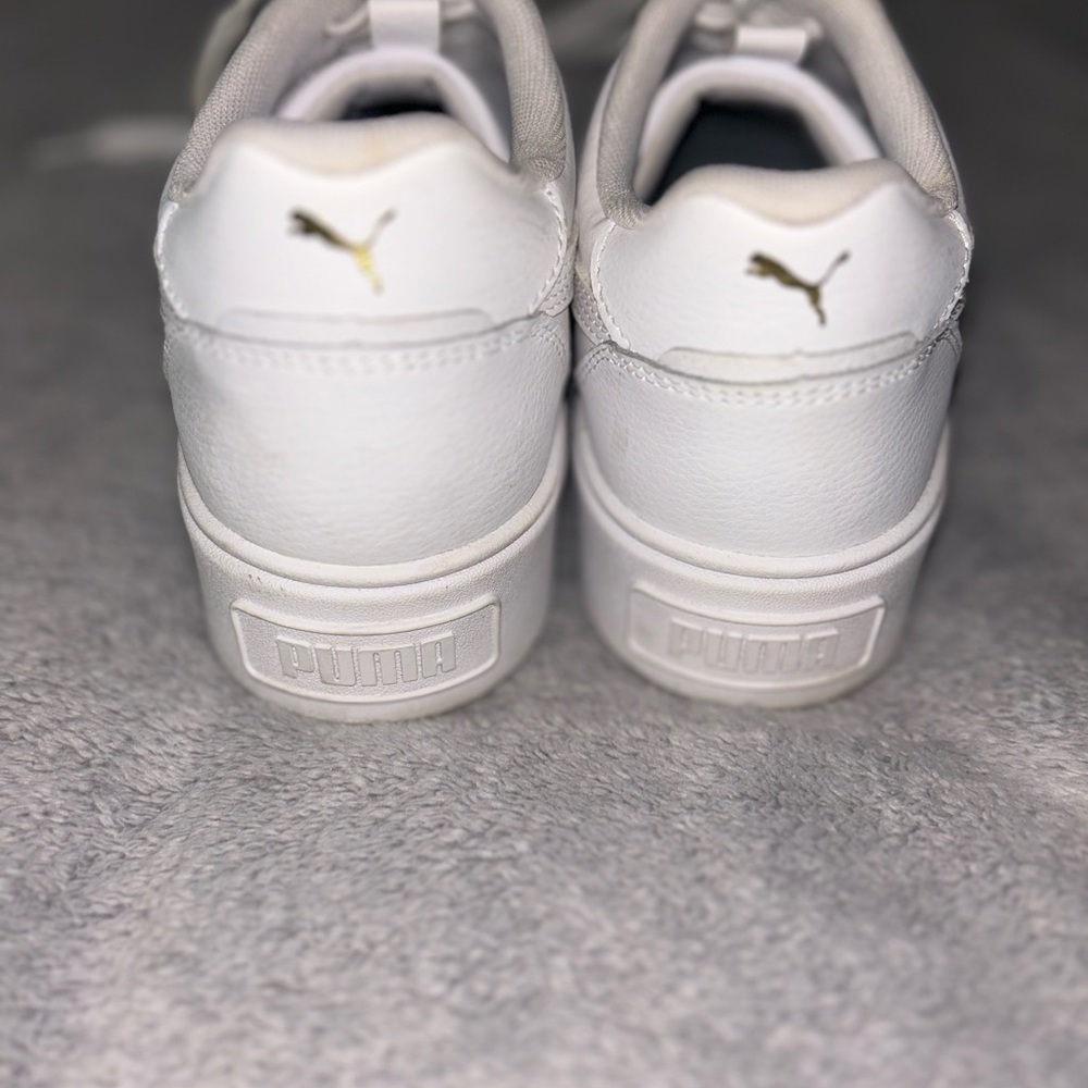 PUMA Women's White Platform Sneakers - Picture 2 of 4